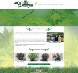 RA Dudley Nurseries | Website Re-design | Thomson, GA